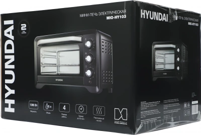 Мини-печь Hyundai MIO-HY103 20л. 1380Вт черный