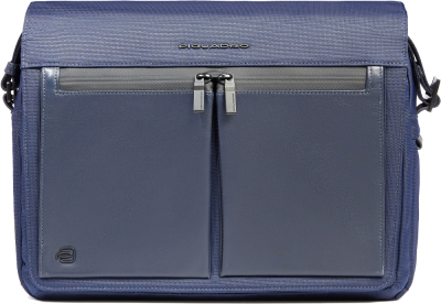 Сумка-мессенджер для ноутбука Piquadro Orion CA6627S136/BLU синий ткань/натур.кожа