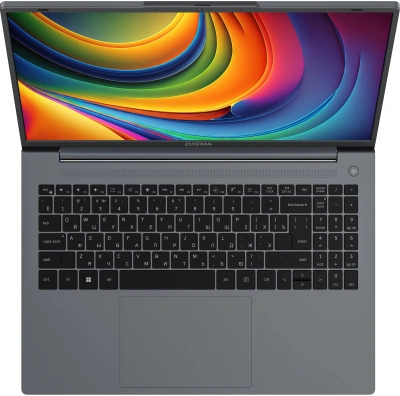Ноутбук Digma EVE C5805 N100 8Gb SSD256Gb Intel UHD Graphics 16" IPS WUXGA (1920x1200) Windows 11 Pro dk.grey WiFi BT Cam 6000mAh (DN16N1-8CXW01)