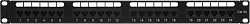 Патч-панель Lanmaster NM-PPU24C 19" 1U 24xRJ45 кат.5E UTP