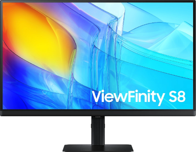 Монитор Samsung 27" ViewFinity S8 S27D800EAIXCI черный IPS LED 5ms 16:9 HDMI матовая HAS Piv 1000:1 350cd 178гр/178гр 3840x2160 60Hz DP 4K USB 6.1кг