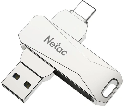 Флеш Диск Netac 64Gb U782C NT03U782C-064G-30PN USB3.0 серый