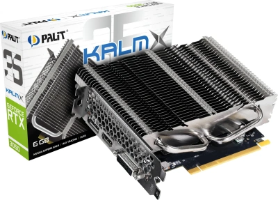 Видеокарта Palit PCI-E 4.0 RTX3050 KALMX NVIDIA GeForce RTX 3050 6Gb 96bit GDDR6 1042/14000 DVIx1 HDMIx1 DPx1 HDCP Ret