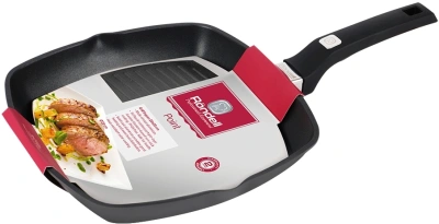 Сковорода-гриль Rondell Point RDA-1350 квадратная 28см покрытие: TriTitan ручка несъемная (без крышки) графитовый