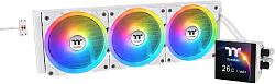 Система водяного охлаждения Thermaltake MAGFloe 360 Ultra Snow ARGB Soc-AM5/AM4/1200/1700/1851 белый 4-pin 30.6dB Al+Cu LCD Ret (CL-W433-PL12SW-A)
