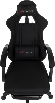 Кресло игровое Zombie Weaver черный с подголов. крестов. пластик подст.для ног пластик черный