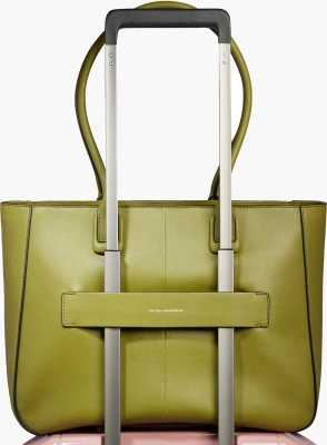 Деловая сумка женская Piquadro Ashley BD6461W134/VE с отделением для ноутбука оливковый натур.кожа