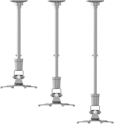 Кронштейн для проектора Cactus CS-VM-PR01L-AL серебристый макс.10кг потолочный поворот и наклон