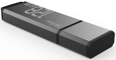 Флеш Диск Netac 128Gb U351 NT03U351N-128G-20BK USB2.0 серый