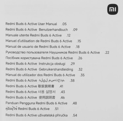Гарнитура вкладыши Xiaomi Buds 6 Active M2344E1 черный беспроводные bluetooth в ушной раковине (BHR8396GL)