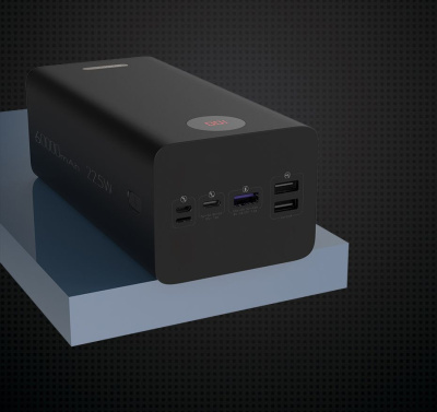 Мобильный аккумулятор Romoss PEA60 60000mAh QC3.0 22.5W 5A 3xUSB-A/USB-C черный (1560303)