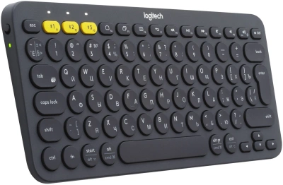 Клавиатура Logitech K380 темно-серый беспроводная BT slim Multimedia для ноутбука (920-007584)