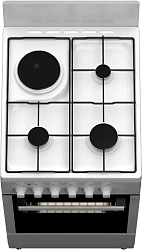 Плита Комбинированная Darina 1E КМ 241 321 W белый (без крышки) реш.сталь