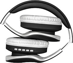 Наушники с микрофоном Defender FreeMotion B525 черный/белый накладные BT оголовье (63525)