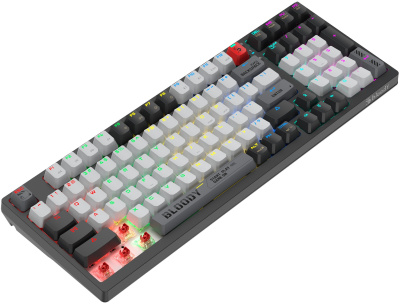 Клавиатура A4Tech Bloody WS98 механическая черный/белый USB беспроводная BT/Radio Multimedia for gamer LED (WS98)