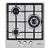 Газовая варочная поверхность HomsAir HGS433TGCS нержавеющая сталь