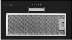 Вытяжка встраиваемая Lex GS Bloc LIGHT 600 черный управление: кнопочное (1 мотор)