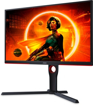 Монитор AOC 24.5" Gaming 25G3ZM черный/красный VA LED 16:9 HDMI матовая HAS Piv 300cd 178гр/178гр 1920x1080 240Hz FreeSync DP FHD 4.24кг