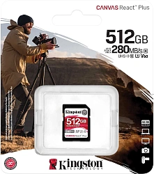 Флеш карта SDXC 512GB Kingston SDR2V6/512GB Canvas React Plus w/o adapter