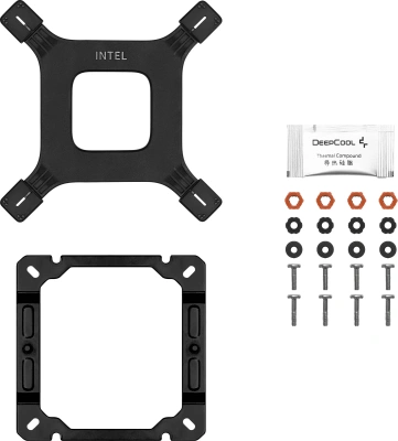 Устройство охлаждения(кулер) Deepcool AG400 Digital Bk ARGB Soc-AM5/AM4/1200/1700/1851 черный 4-pin 31.6dB Al+Cu LCD 220W 636gr Ret (R-AG400-BKADMN-G-1)