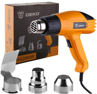 Технический фен Deko HG2000W 2000Вт темп.350/500С (063-4166)