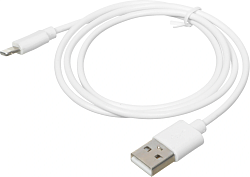 Кабель Buro BHP LIGHTNING 0.8 USB (m)-Lightning (m) 0.8м белый