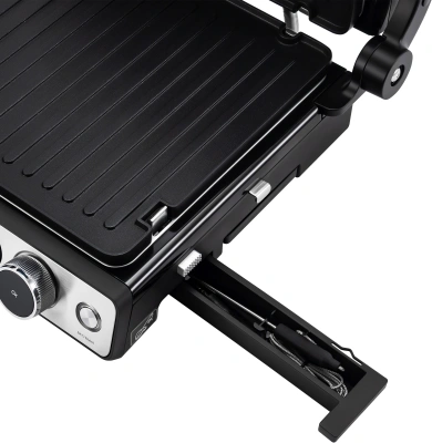 Электрогриль Rondell RDE-1700 2000Вт черный/серебристый