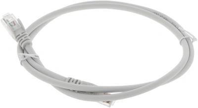 Патч-корд Lanmaster LAN-PC45/U5E-1.0-GY UTP RJ-45 вил.-вилка RJ-45 кат.5E 1м серый LSZH (уп.:1шт)