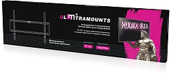 Кронштейн для телевизора Ultramounts UM823 черный 37"-86" макс.45кг настенный фиксированный