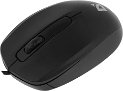 Мышь Defender Alpha MB-507 черный оптическая 1000dpi silent USB 2but (52507)