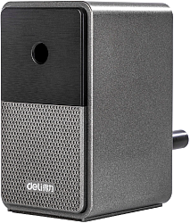 Точилка для карандашей механическая Deli 71160Black 1 отверстие пластик черный