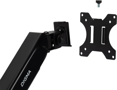 Кронштейн для мониторов ЖК Digma D-MM202D черный 17"-32" макс.9кг крепление к столешнице поворот и наклон