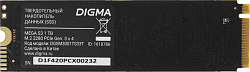 Накопитель SSD Digma PCIe 3.0 x4 1TB DGSM3001TS33T Mega S3 M.2 2280