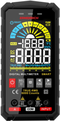Мультиметр Ermenrich Zing TC26 цифровой черный (82987)