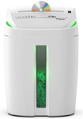 Шредер Kobra C4-Hybrid E/S серый (секр.P-4) фрагменты 15лист. 40лтр. скрепки скобы пл.карты CD