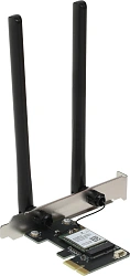 Сетевой адаптер Wi-Fi + Bluetooth Mercusys MA80XE AX3000 PCI Express (ант.внеш.несъем.) 2ант.
