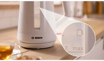 Чайник электрический Bosch TWK1M121 1.7л. 2400Вт белый корпус: пластик