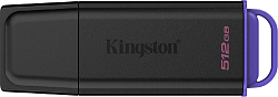 Флеш Диск Kingston 512GB DataTraveler Exodia DTXG2/512GB USB3.0 черный/фиолетовый
