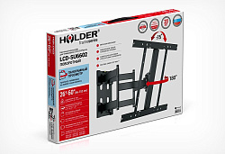 Кронштейн для телевизора Holder LCD-SU6602-B черный 26"-60" макс.45кг настенный поворот