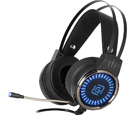 Наушники с микрофоном Оклик HS-L700G INFINITY черный 2.2м мониторные оголовье (1102308)