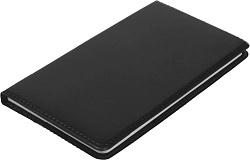 Блокнот Deli 7903 175х95мм искусст. кожа 80л черный