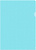 Папка-уголок Бюрократ Pastel -EPAST/BLUE A4 пластик 0.18мм голубой