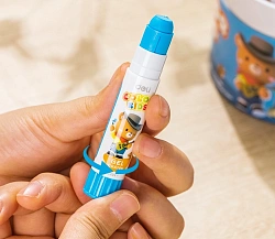 Гелевые мелки Deli EC224-12 Color Kids кругл. 12цв. (12шт) дл.80мм д.15мм