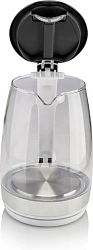 Чайник электрический Gorenje K17GXG 1.7л. 2200Вт белый/серебристый корпус: стекло/пластик
