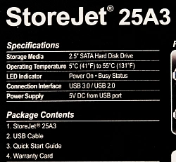 Жесткий диск Transcend USB3.0 2TB TS2TSJ25A3K StoreJet 25A3 2.5" черный