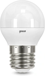Лампа светодиодная Gauss 7Вт цок.:E27 шар 220B св.свеч.бел.нейт. (упак.:1шт) (105102207-S)