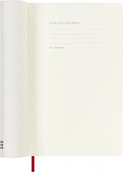 Еженедельник Moleskine ACADEMIC SOFT WKNT Large 130х210мм датир.18мес 208стр. мягкая обложка красный