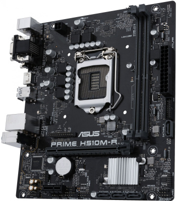 Материнская плата Asus PRIME H510M-R-SI Soc-1200 Intel H510 2xDDR4 mATX AC`97 8ch(7.1) GbLAN+VGA+DVI+HDMI White Box