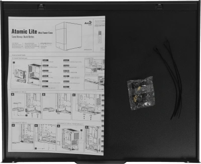 Корпус Aerocool Atomic Lite-G-BK-v2 черный без БП mATX 6x120mm 2x140mm 1xUSB2.0 2xUSB3.0 audio bott PSU