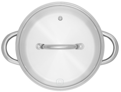 Кастрюля Rondell Point RDS-1311 2.8л. d=20см (с крышкой) стальной